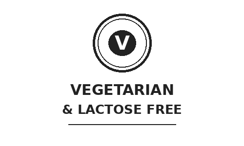 Vegetarian and lactose-free