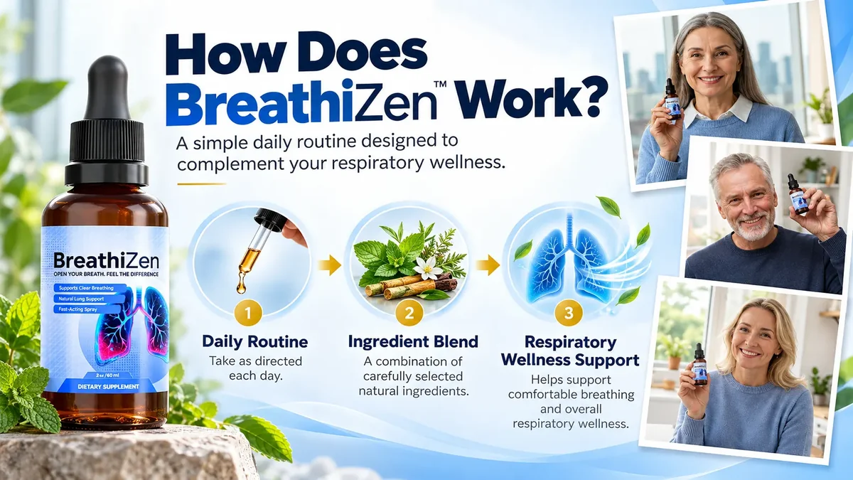 How BreathiZen works: daily routine, ingredient blend, respiratory wellness support